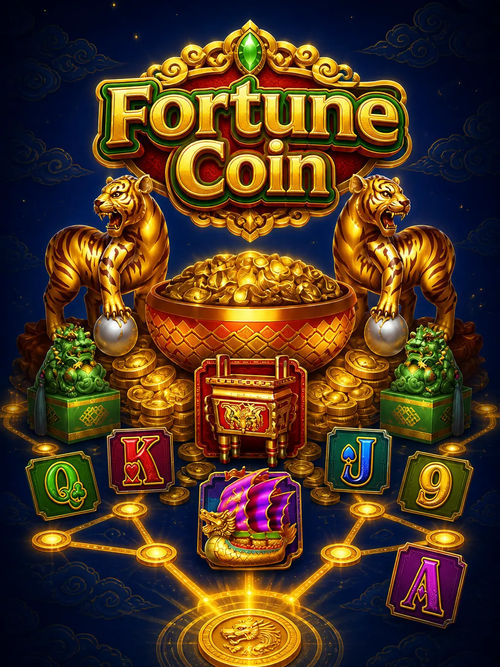Fortune Coin strategy chart showing conservative bankroll staking